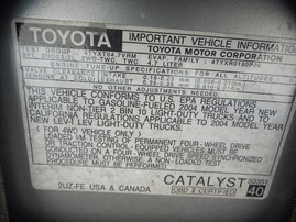 2004 TOYOTA 4RUNNER SR5 SILVER 4.7L AT 4WD Z18266